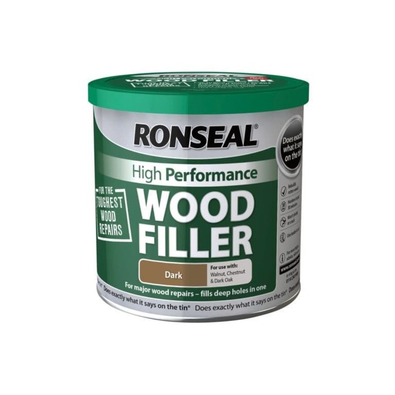 Ronseal High Performance Wood Filler 550g – Dark