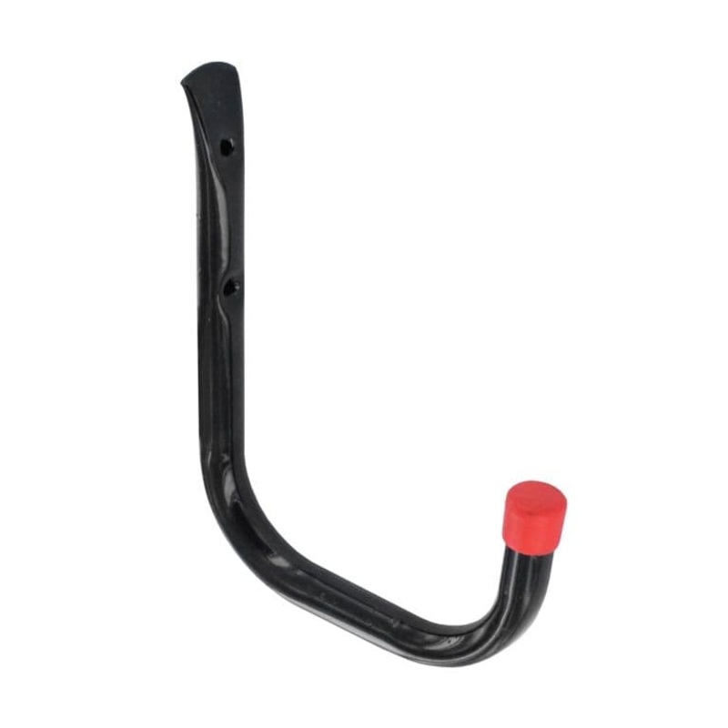 Securit Single Tubular Hook Black – 150mm