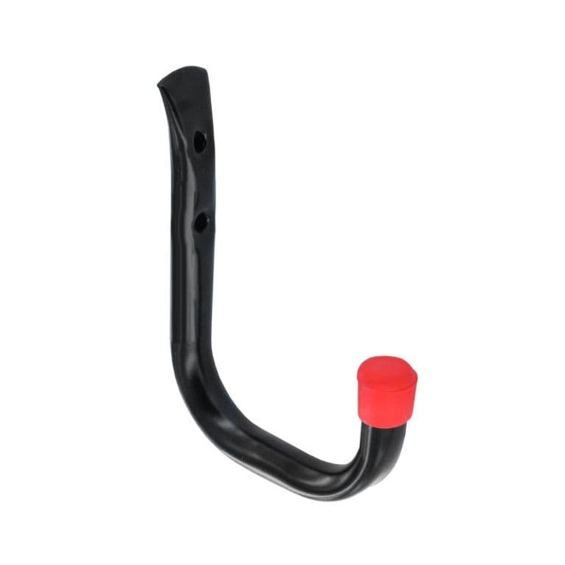 Securit Single Tubular Hook Black – 80mm