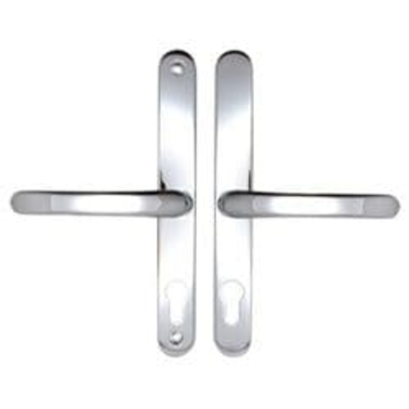 Securit Upvc Sprung Door Handle 70 PZ (Pair) – 215mm Polished Chrome