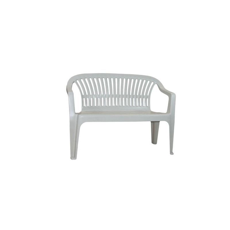 SupaGarden Plastic Bench – White