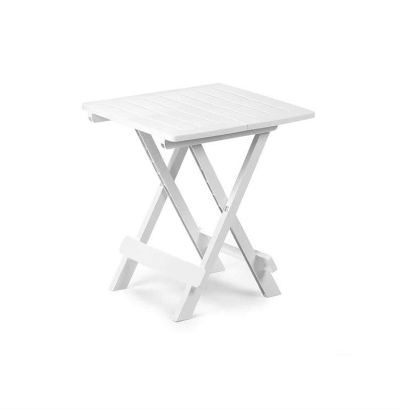 SupaGarden Plastic Folding Camping Table – White