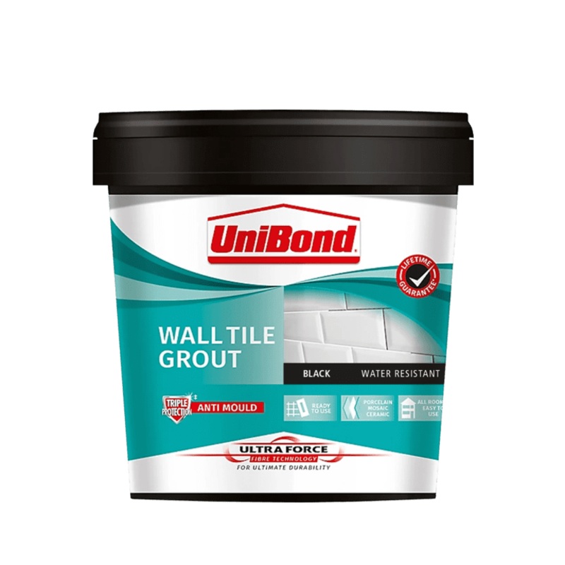 UniBond Ultraforce Wall Tile Grout 1.38kg – Black