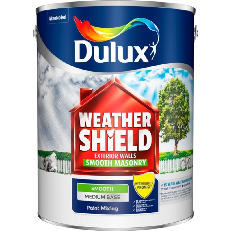Dulux Colour Mixing Weathershield 5L – Medium Smooth Base