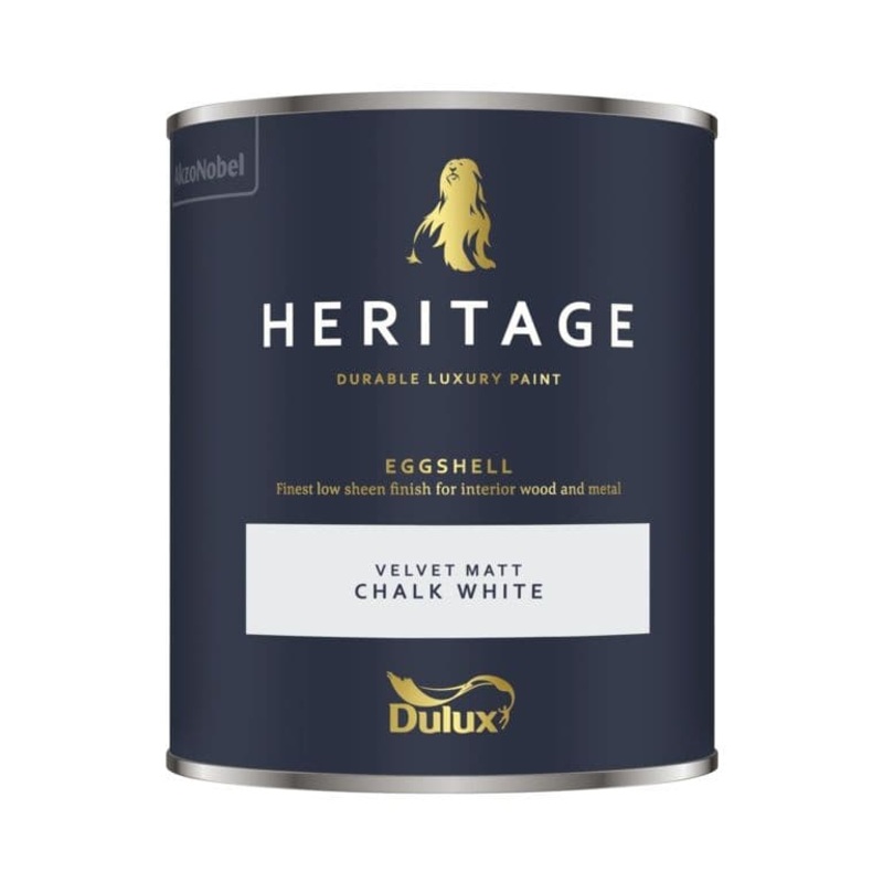 Dulux Heritage Eggshell 750ml – Chalk White