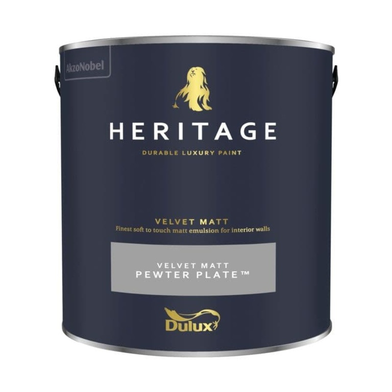 Dulux Heritage Matt 2.5L – Pewter Plate