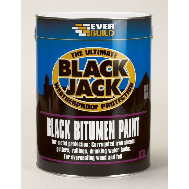 Everbuild Black Bitumen Paint – 2.5L