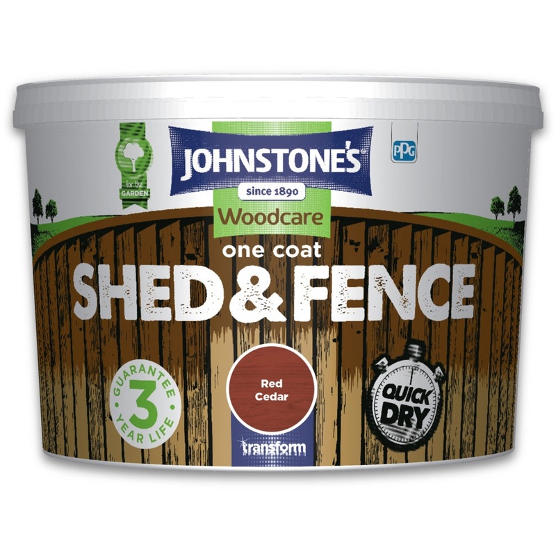 Johnstone’s One Coat Shed And Fence 9L – Red Cedar