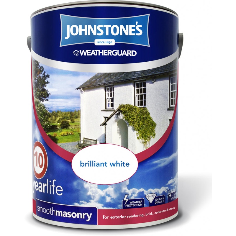 Johnstone’s Weatherguard Smooth Masonry 5L – Magnolia