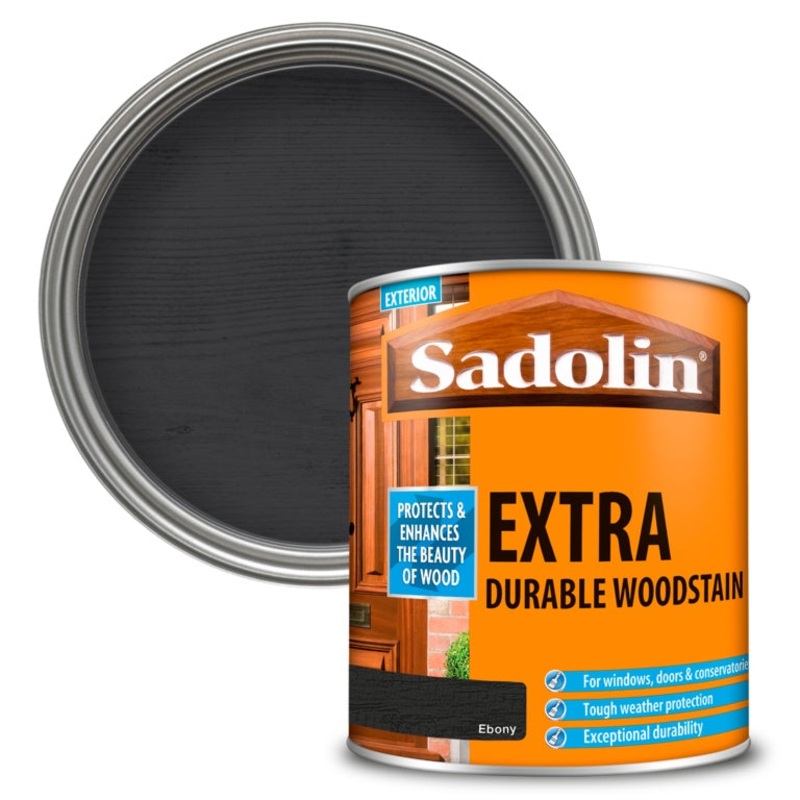 Sadolin Extra Durable Woodstain – 1L Ebony