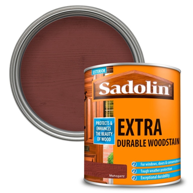 Sadolin Extra Durable Woodstain – 1L Mahogany