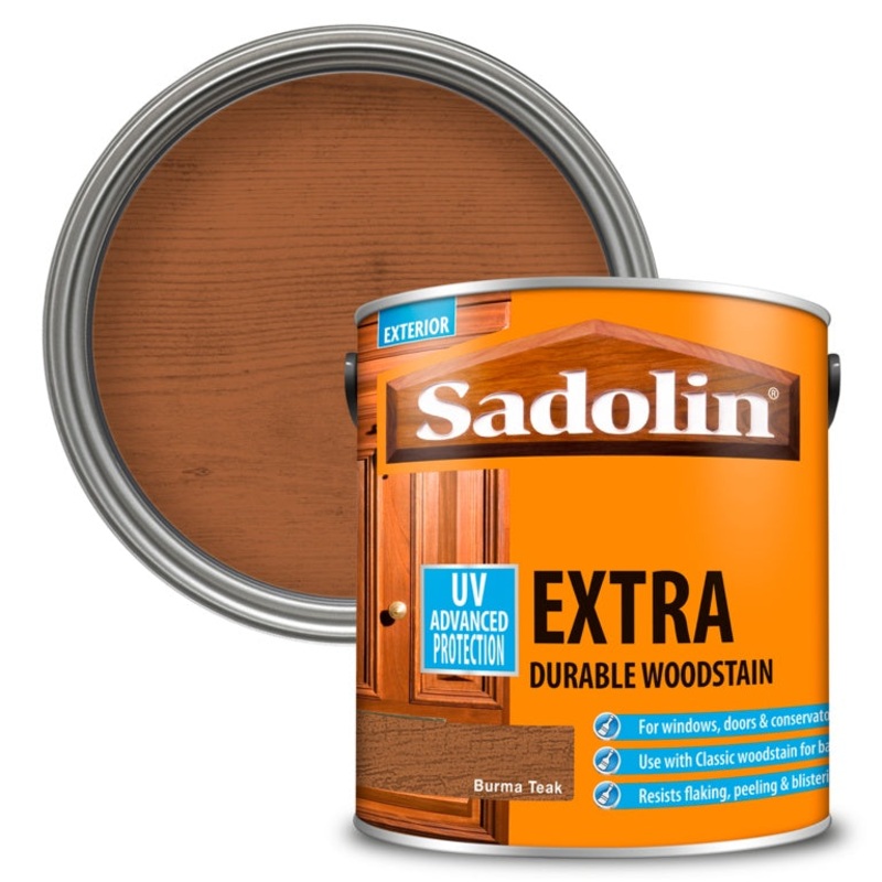Sadolin Extra Durable Woodstain – 2.5L Burma Teak