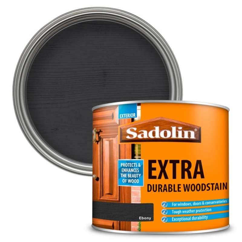 Sadolin Extra Durable Woodstain – 500ml Ebony