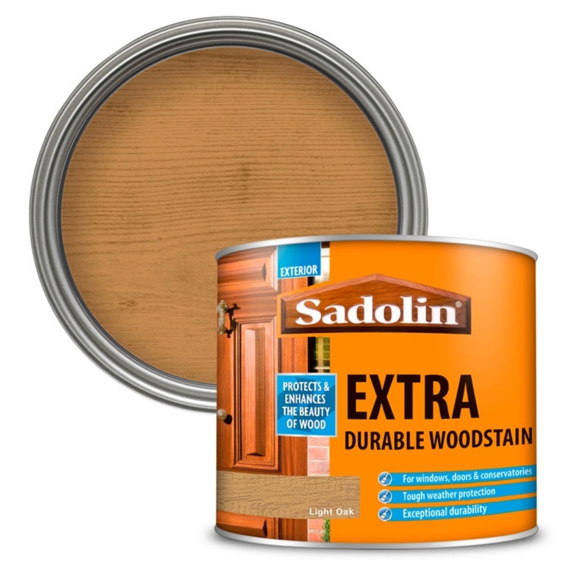 Sadolin Extra Durable Woodstain – 500ml Light Oak