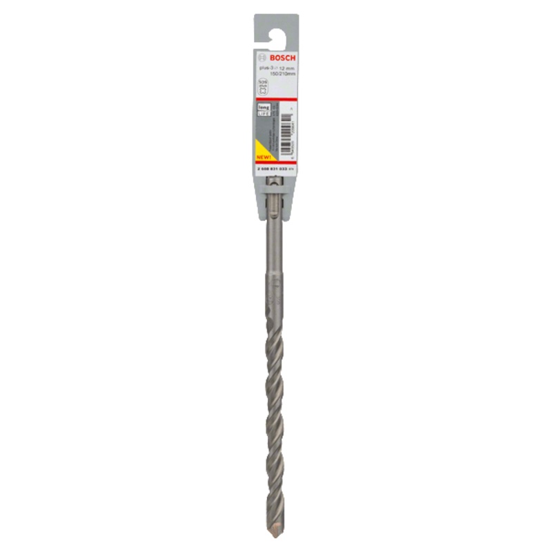 Bosch SDS Plus-3 Hammer Drill Bit – 12 x 150 x 210mm