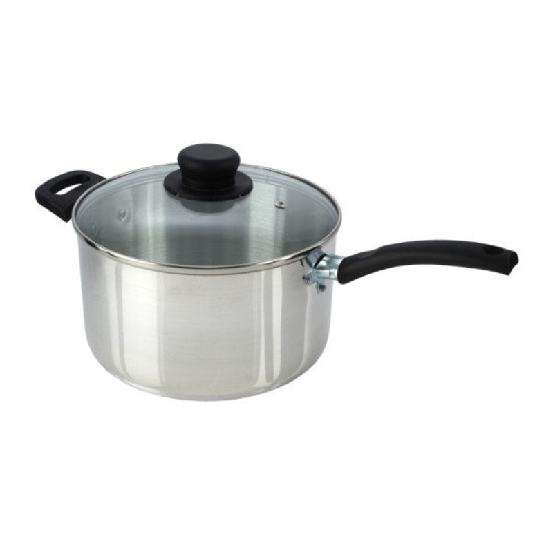 Mtk Housewares Sauce Pan & Glass Lid – 25cm