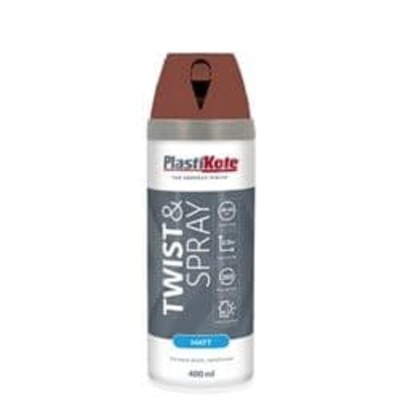 PlastiKote Twist & Spray Paint 400ml – Pantile Red