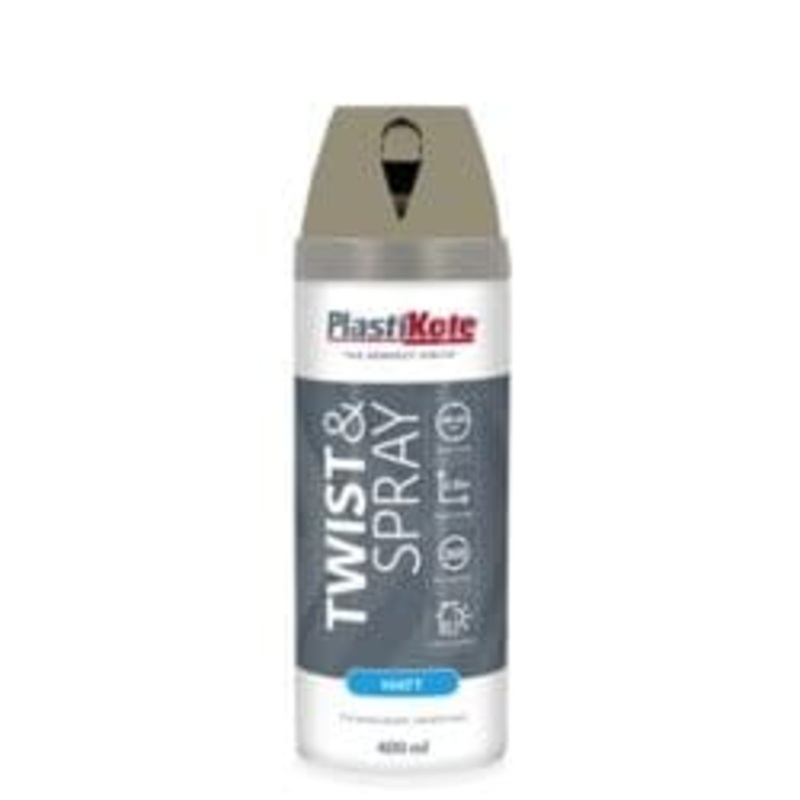 PlastiKote Twist & Spray Paint 400ml – Spanish Olive