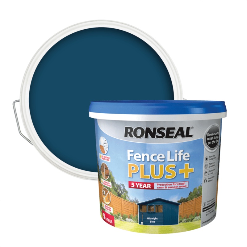 Ronseal Fence Life Plus 9L – Midnight Blue