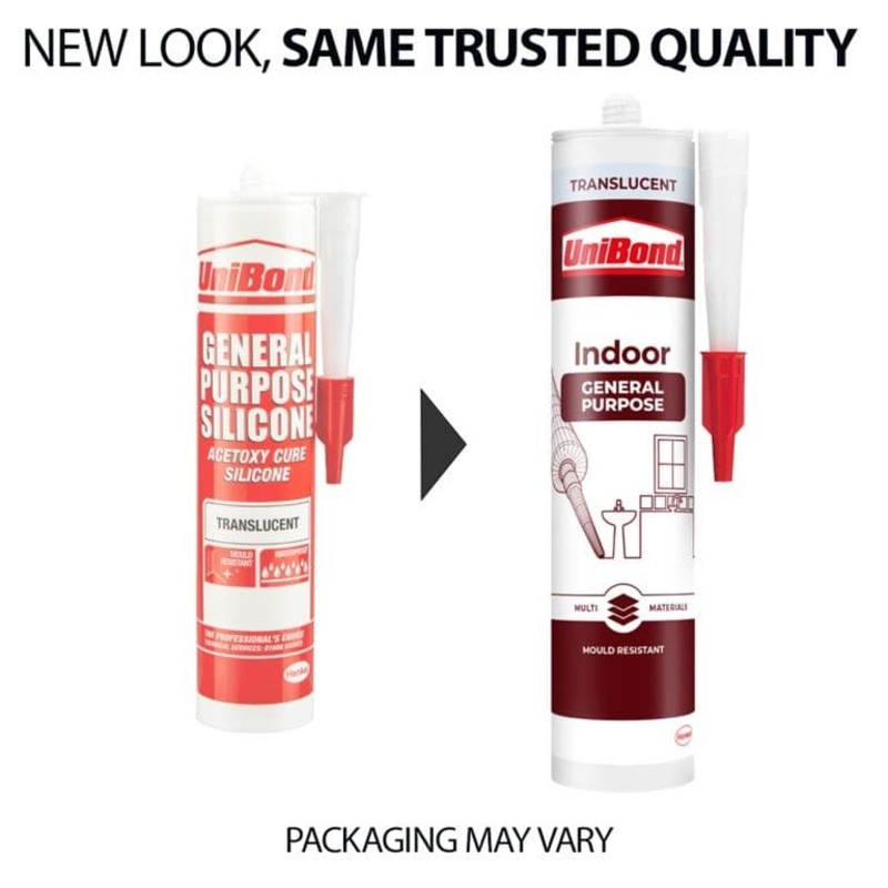 UniBond Indoor General Purpose Sealant Cartridge – 273g Translucent