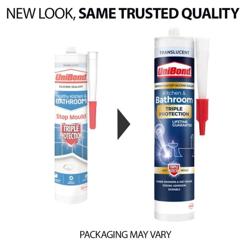 UniBond Kitchen & Bathroom Triple Protection – 291g Translucent