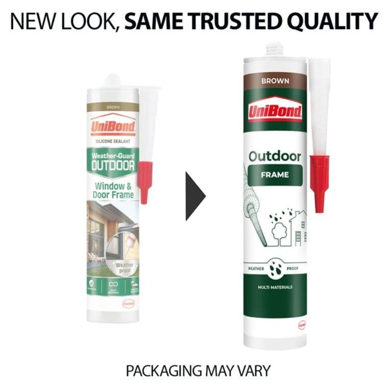 UniBond Outdoor Frame Sealant Cartridge – 384g Brown