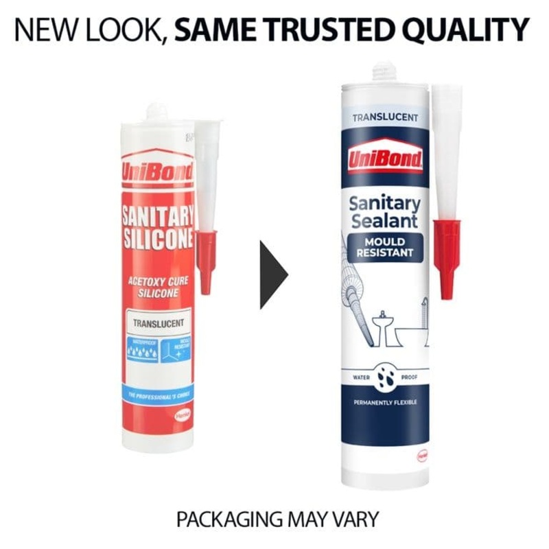 UniBond Sanitary Anti Mould Cartridge – 274g Translucent