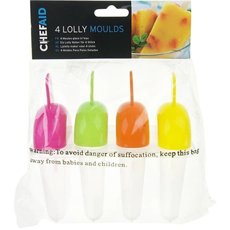 Chef Aid Lolly Moulds – Set 4