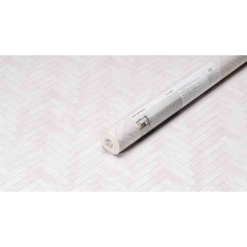 d-c-fix Ceramics 3D Wallpaper – Grey Chevron