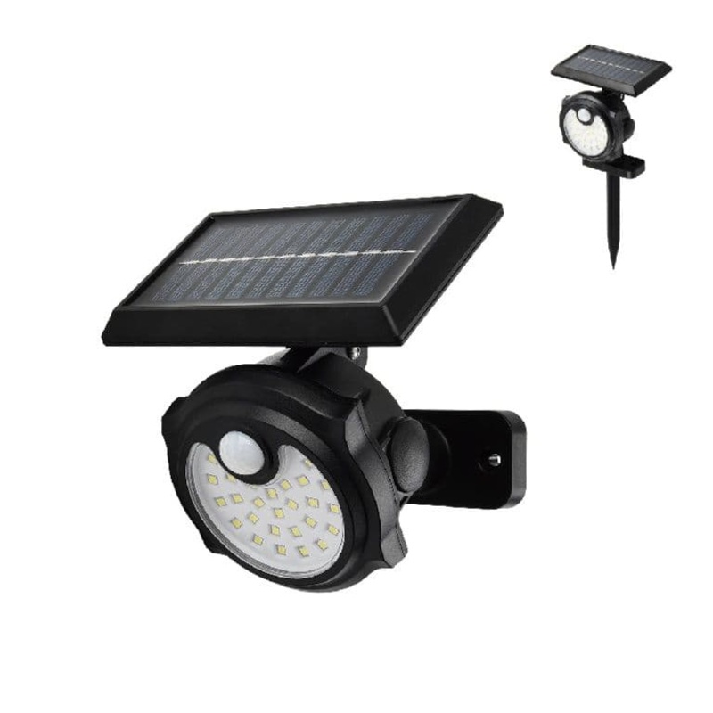Extrastar Solar LED Flood Light With PIR – 3.7w