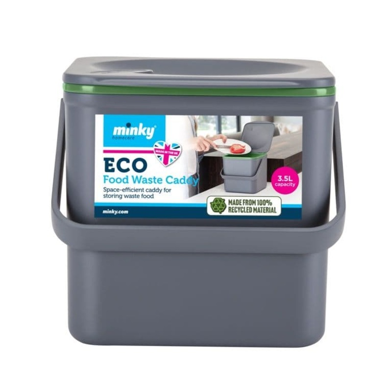 Minky Eco Compost Food Waste Caddy – Grey