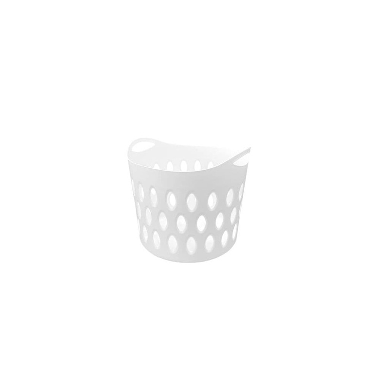 Signature Small Flexi Laundry Basket – White
