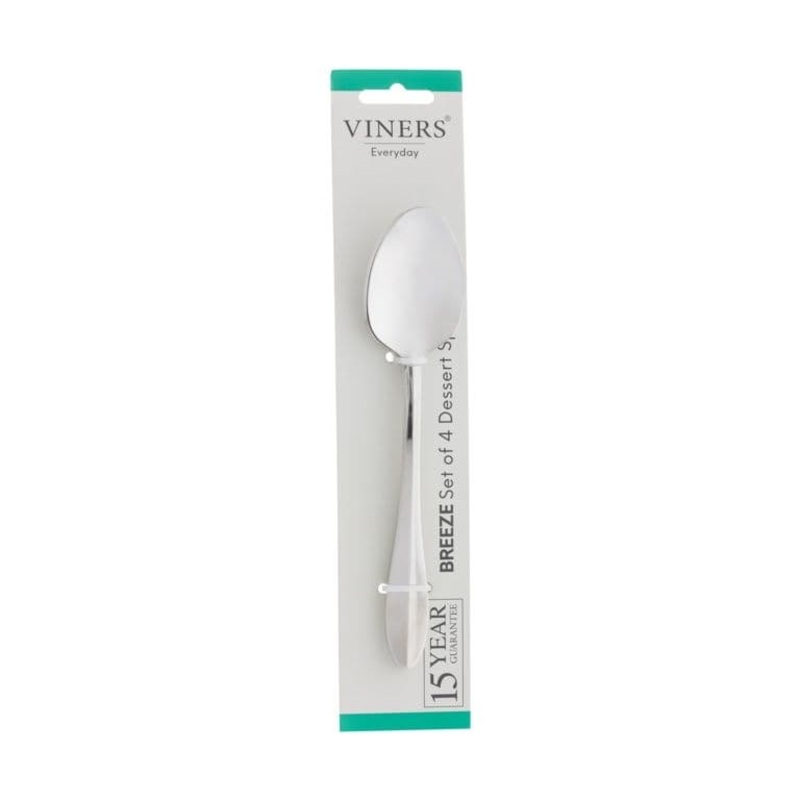 Viners Everyday Breeze Table Dessert Spoon – Pack 4