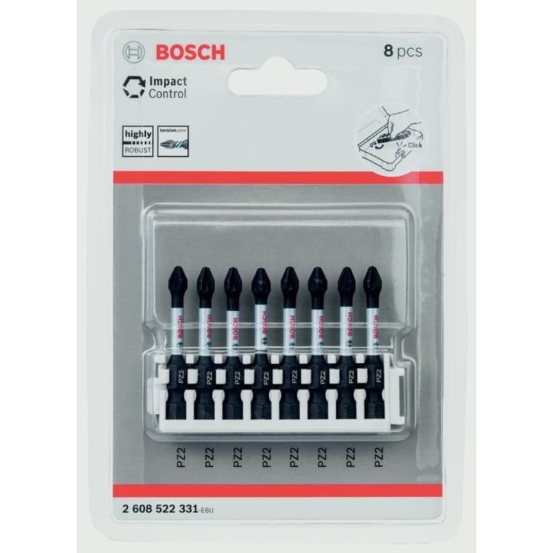 Bosch Impact Power Bit 50mm – 8 Pack