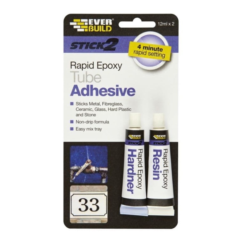 Everbuild Rapid Epoxy Adhesive – 12ml x 2