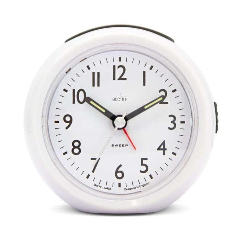 Grace Non Ticking Alarm Clock – White