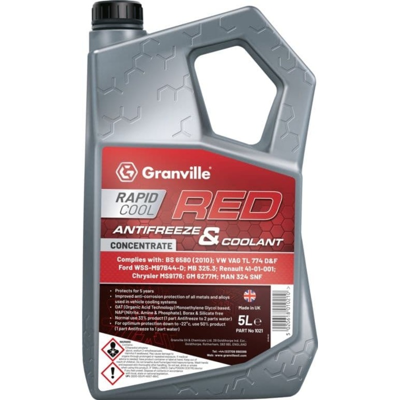 Granville Red Anti-Freeze – 5L