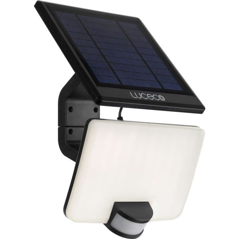 Luceco Solar Flood Light – 800 lumens / 4000k / 18w