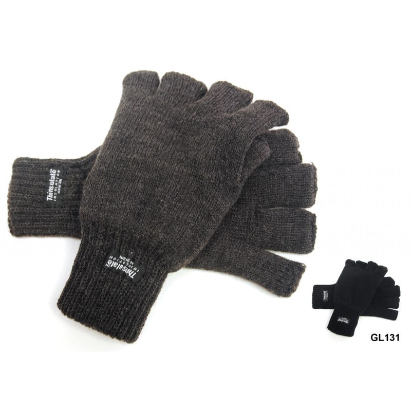 RJM Mens Fingerless Glove – Assorted