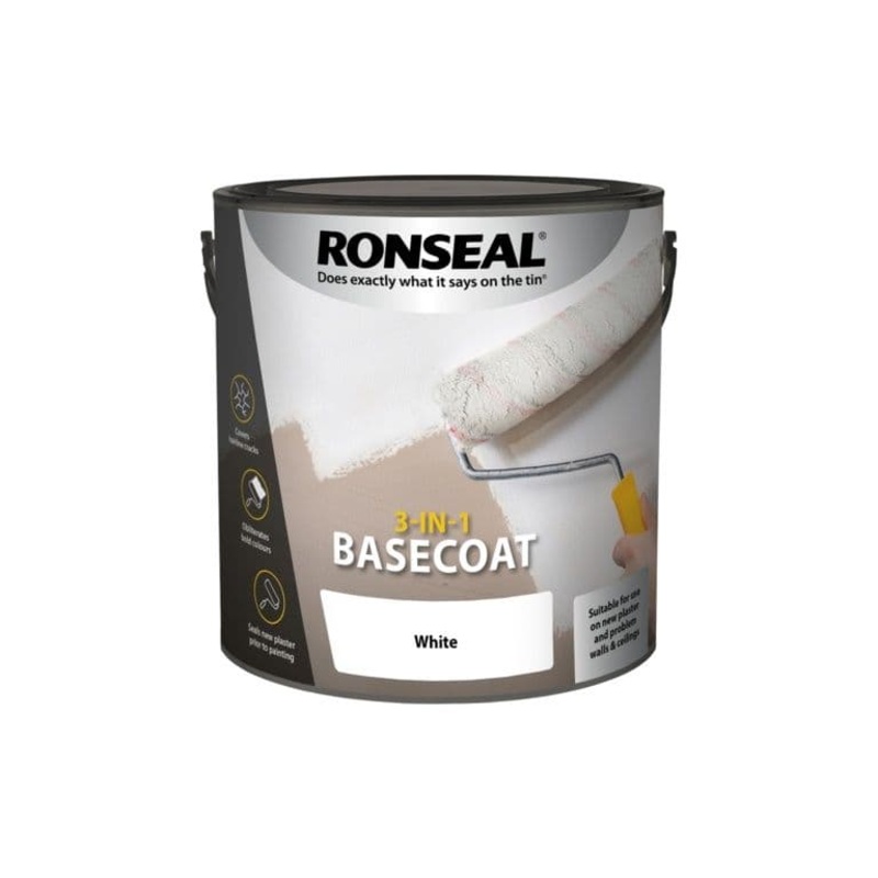 Ronseal 3 in 1 Basecoat White – 2.5L