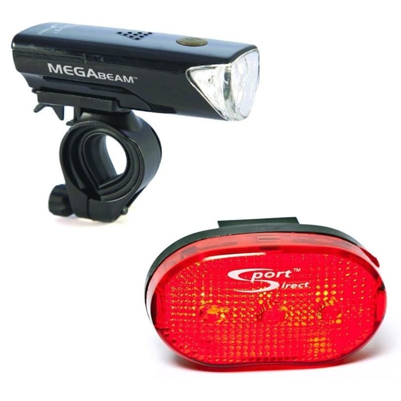 Sport Direct Mega White LED Front Light Set