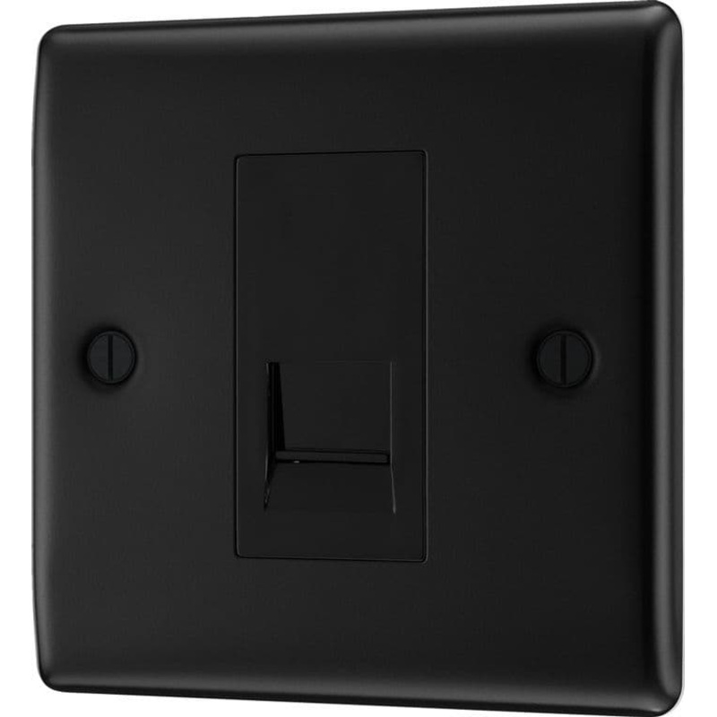 BG Single Master Telephone Socket – Black