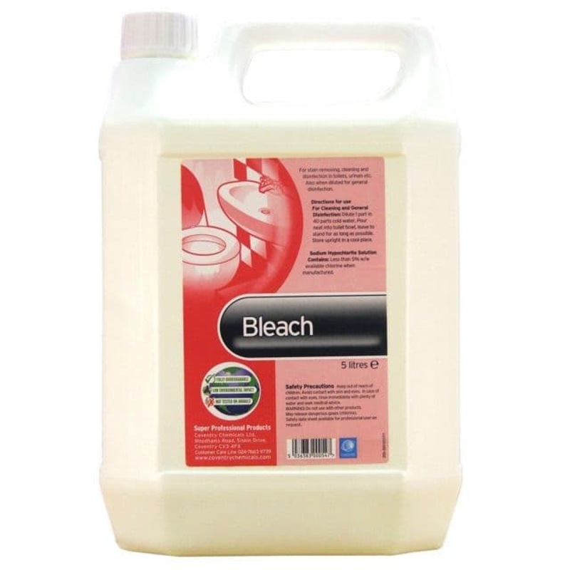 Coventry Chemicals Super Thin Bleach – 5L Clear