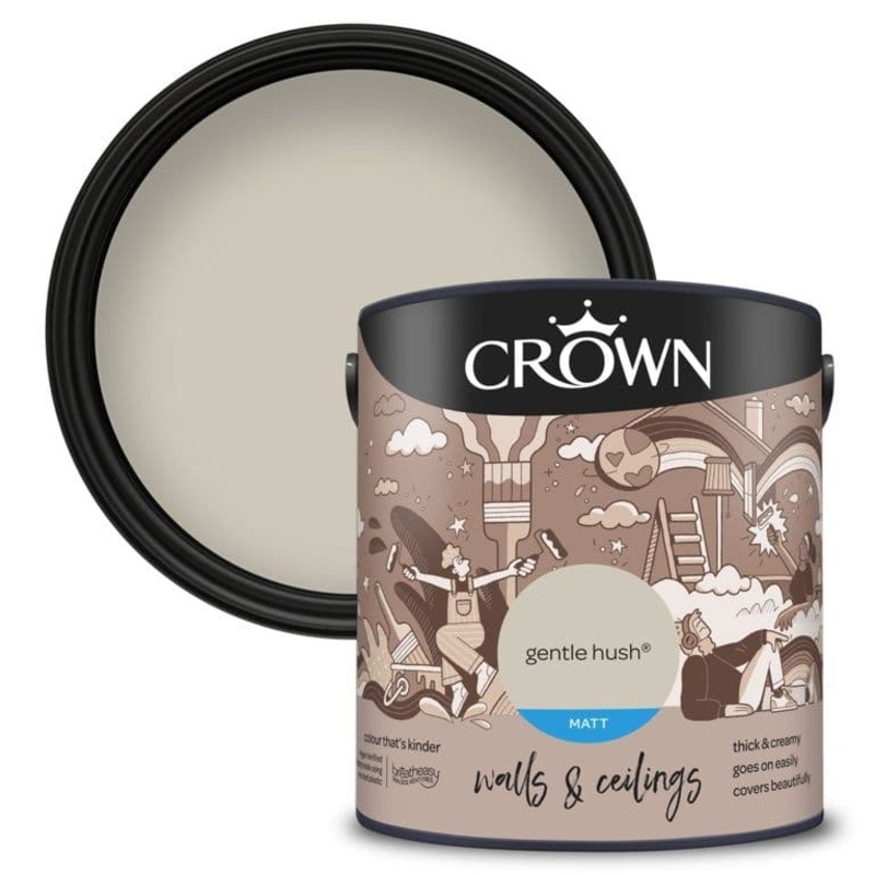 Crown Matt Emulsion Gentle Hush – 2.5L