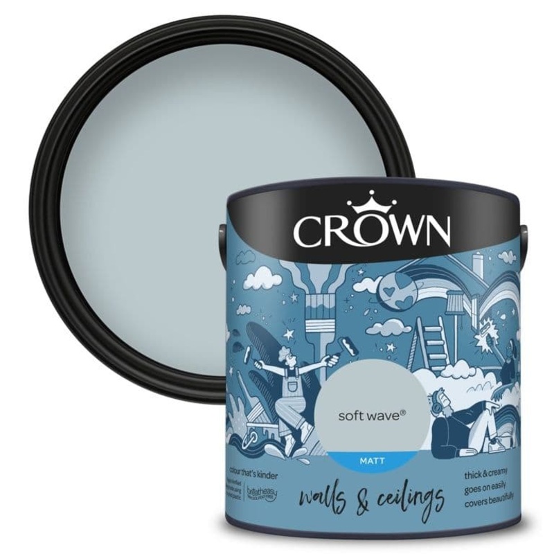 Crown Matt Emulsion Soft Wave – 2.5L