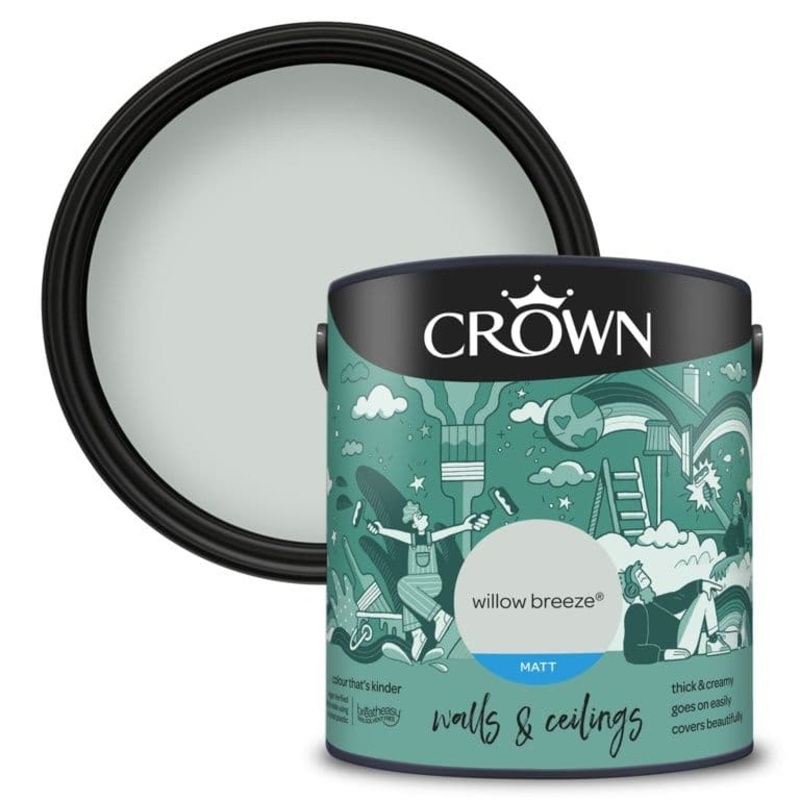 Crown Matt Emulsion Willow Breeze – 2.5L