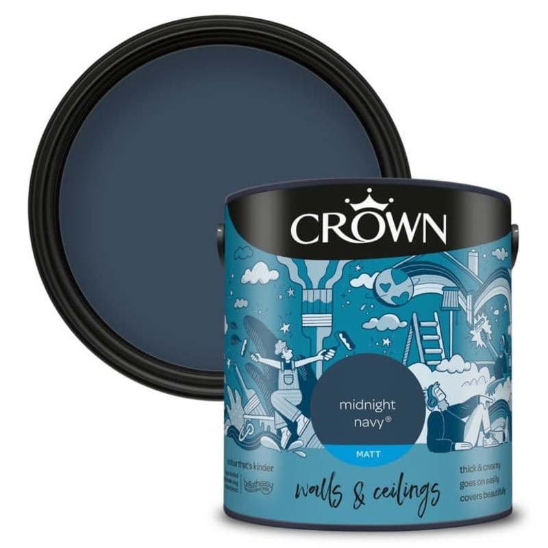 Crown Silk Emulsion Midnight Navy – 2.5L