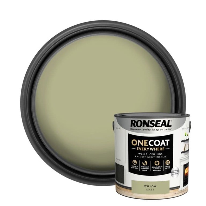 Ronseal One Coat Everywhere Matt Paint 2.5L – Willow