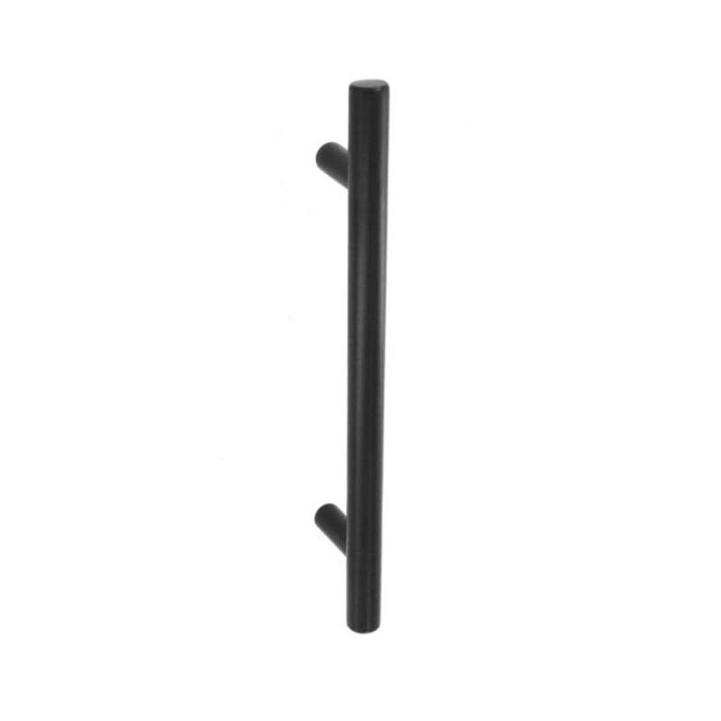 Securit Plain Bar Handle Matt Black – 128mm