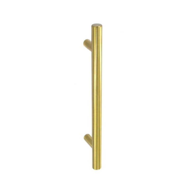Securit Plain Bar Handle Satin Brass – 128mm